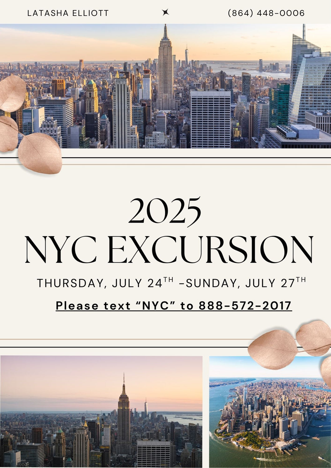 2025 NYC Excursion Souvenir Booklets